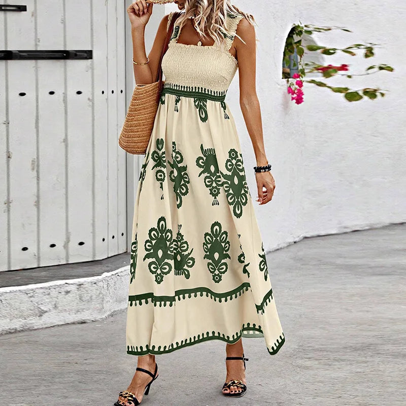 Long Beach Dress with Light and Loose Fit