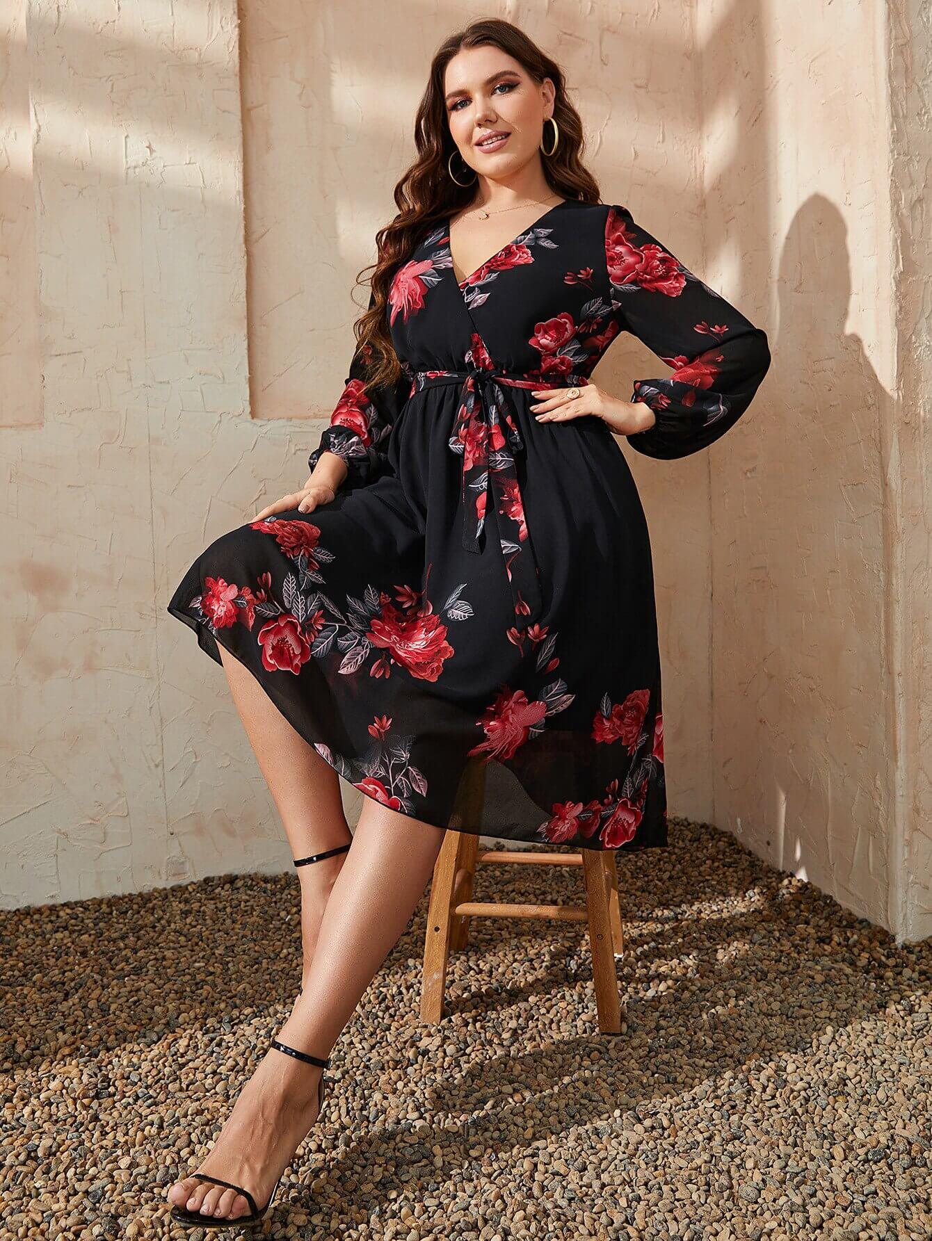 Women’s Wrap Dress Venise Plus Size