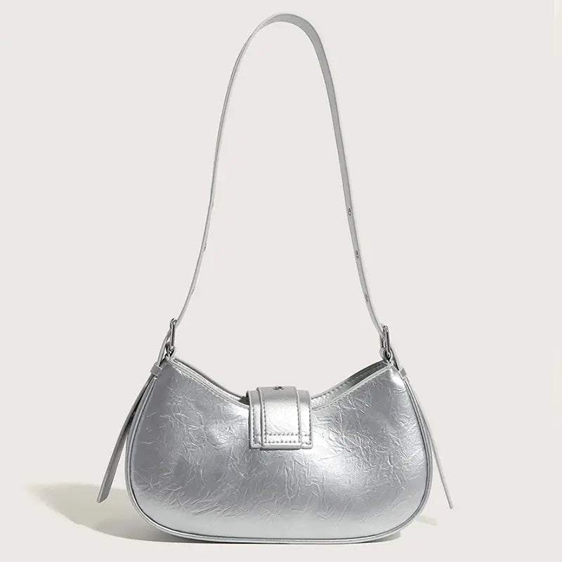 Women’s Buckle Baguette Bag