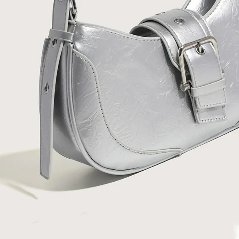 Women’s Buckle Baguette Bag