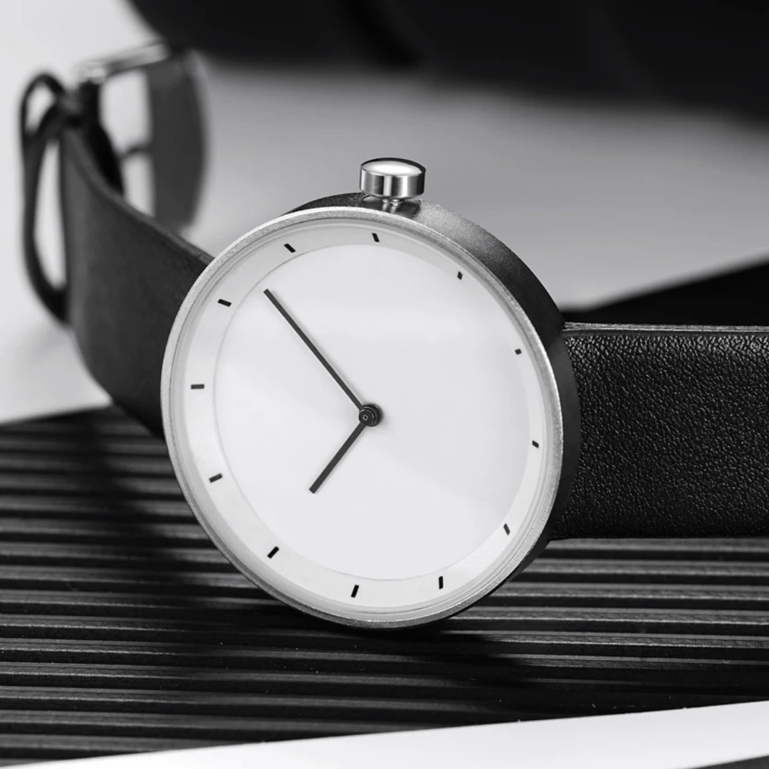 Deri Kayışlı Klasik Minimalist Erkek Saati