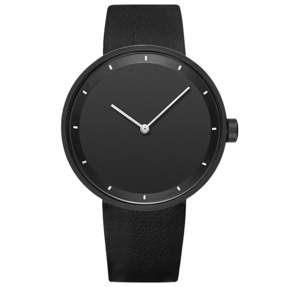 Men’s Classic Minimalist Watch with Leather Strap