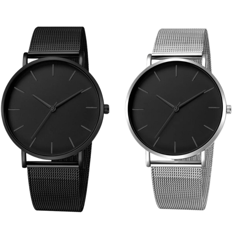 Erkek Klasik Minimalist Paslanmaz Çelik Saat