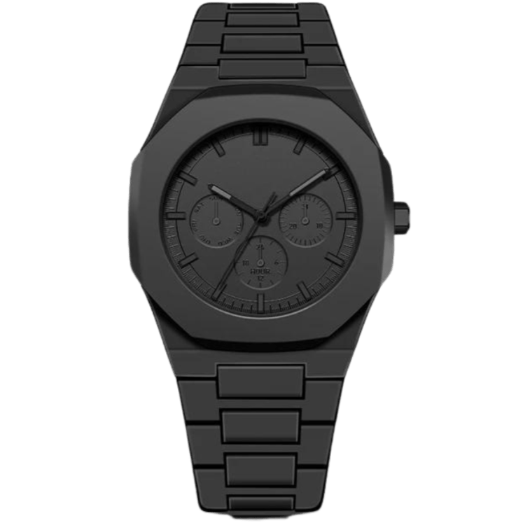 Erkek Minimalist Siyah Saat