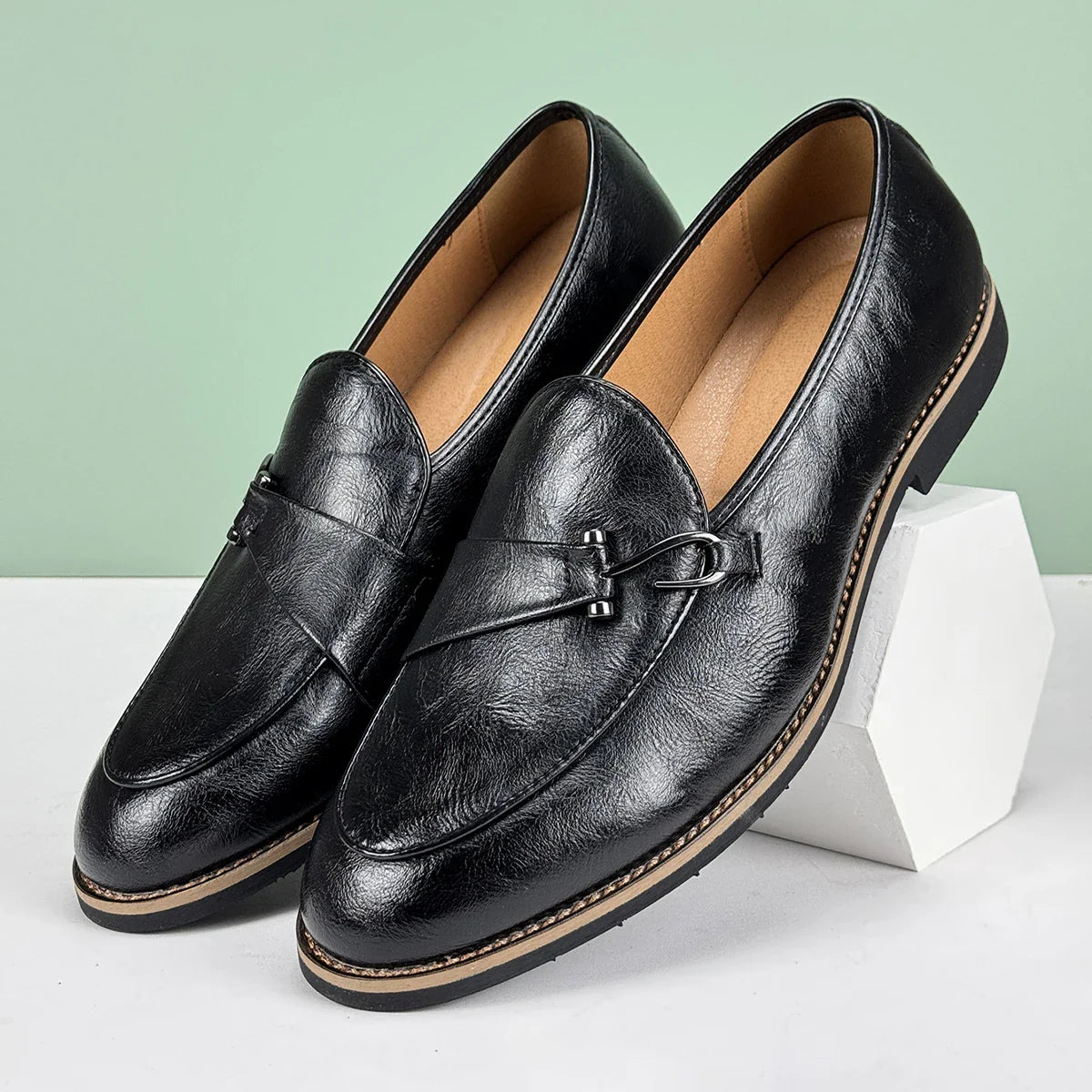 Pelle D'Oro Leather Loafers