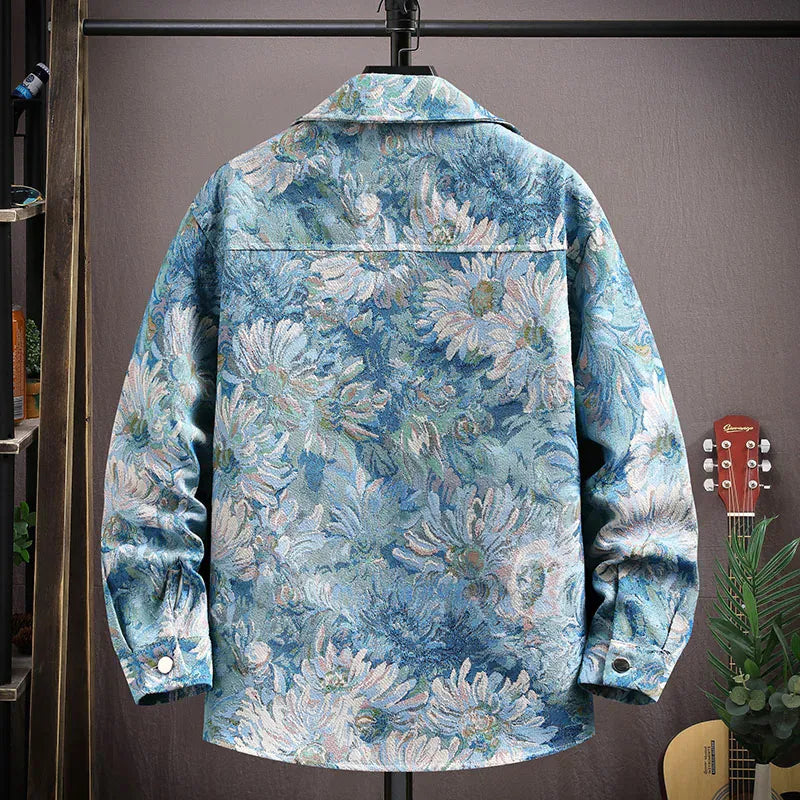 Camicia floreale maestosa