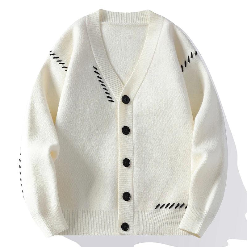 Henry Patchwork-Strickjacke