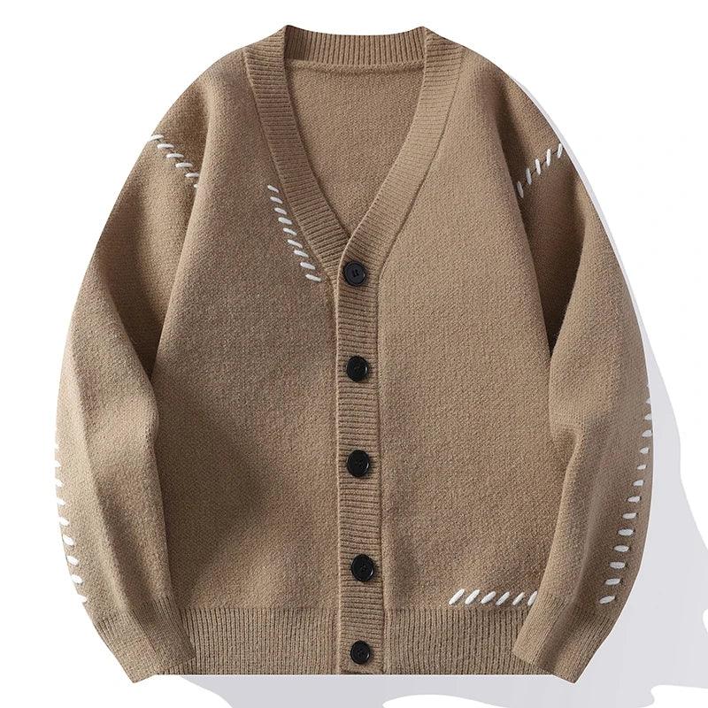 Henry Patchwork-Strickjacke
