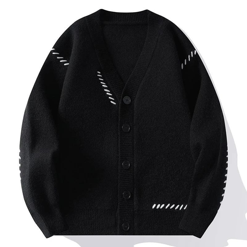 Henry Patchwork-Strickjacke