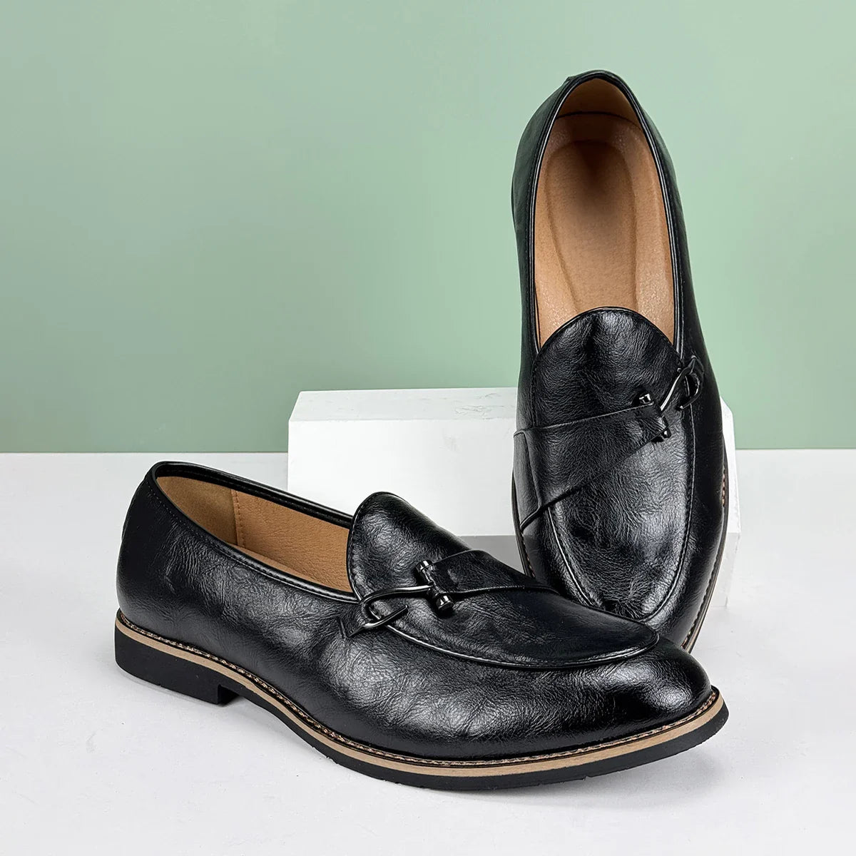 Pelle D'Oro Leather Loafers