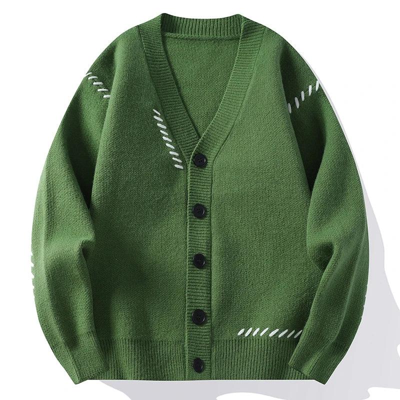 Henry Patchwork-Strickjacke