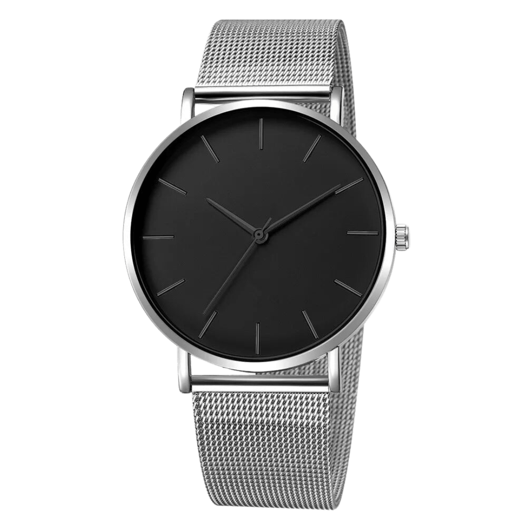 Erkek Klasik Minimalist Paslanmaz Çelik Saat