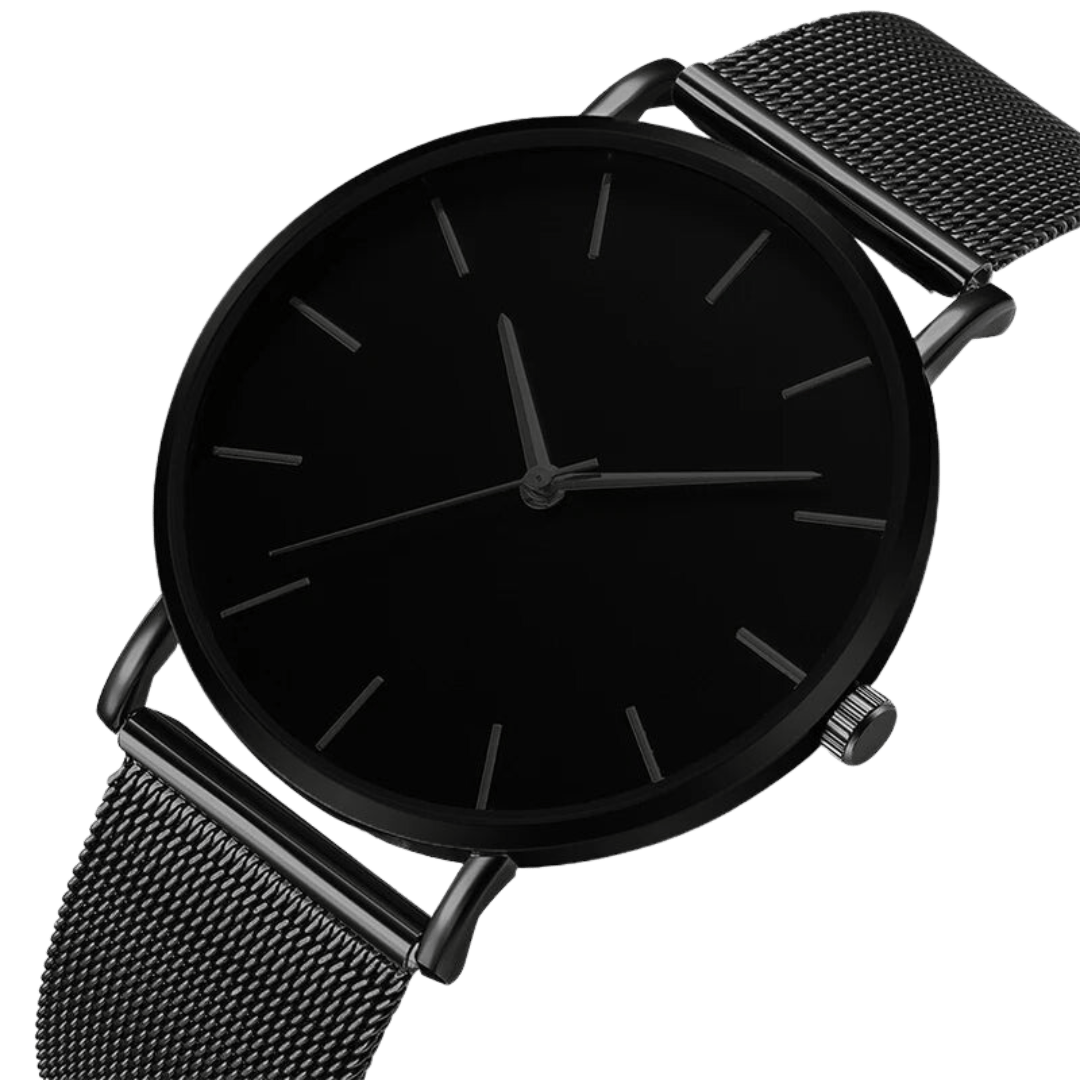 Erkek Klasik Minimalist Paslanmaz Çelik Saat