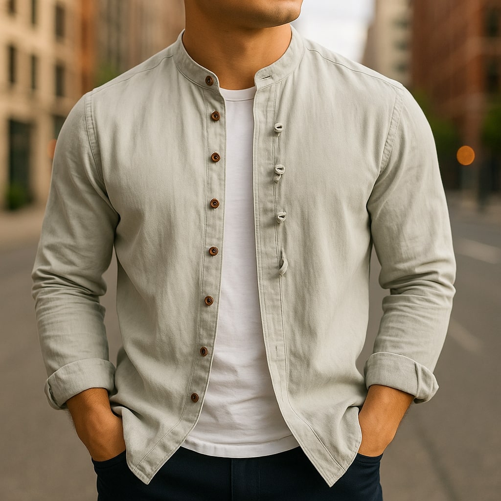 Hiro Leinen-Baumwollhemd