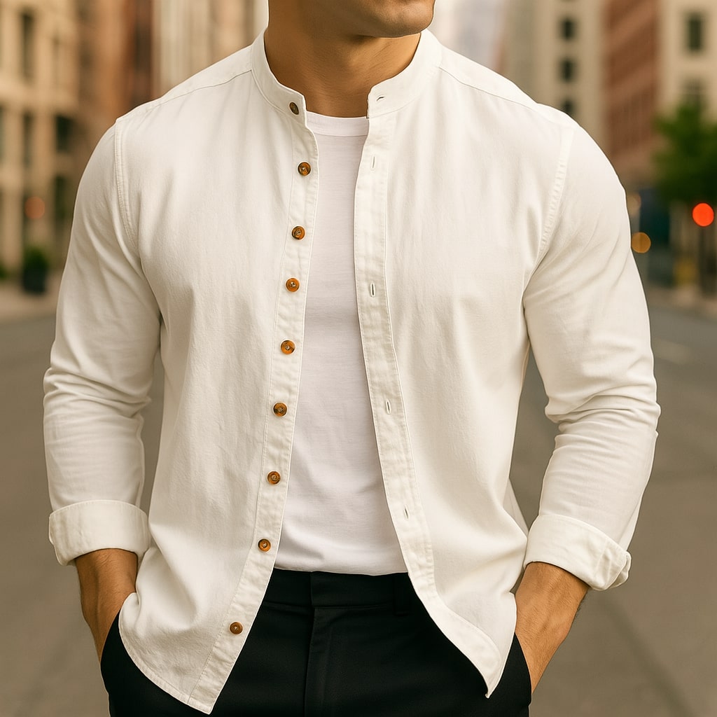 Hiro Leinen-Baumwollhemd