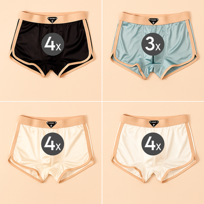 [Confezioni multiple] Boxer SatinFlex™ + portafoglio gratuito incluso