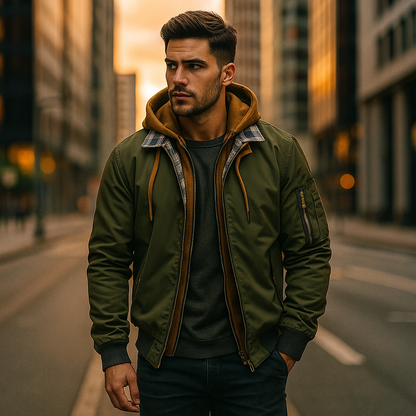 Doppio strato: giacca bomber