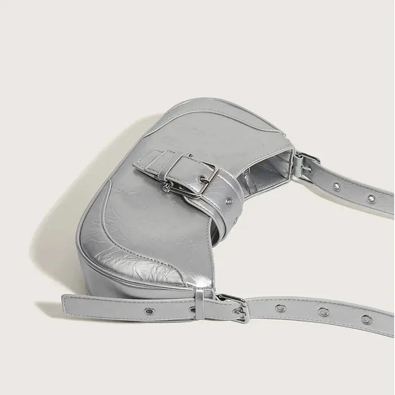 Women’s Buckle Baguette Bag