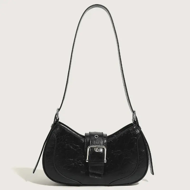 Women’s Buckle Baguette Bag
