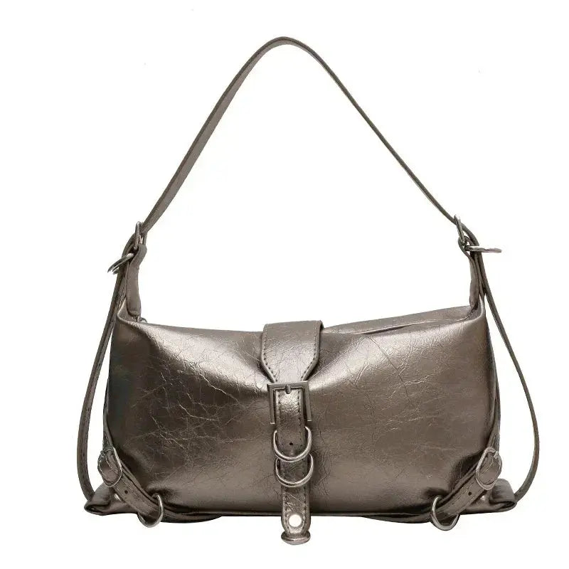 Women’s Vintage Leather Baguette Bag