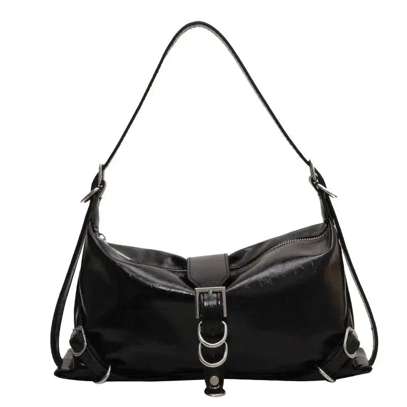 Women’s Vintage Leather Baguette Bag