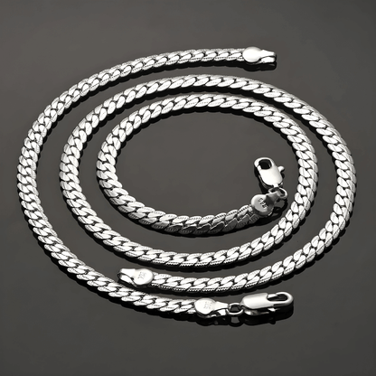 Royal Steel 316L İkili Set – 6mm Kolye + Bileklik
