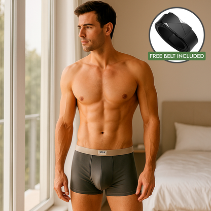 [Confezioni multiple] Boxer antibatterici BioCotton™ + cintura gratuita inclusa
