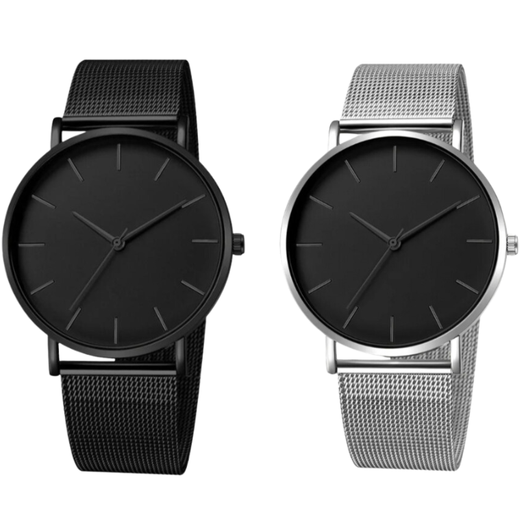 Men’s Classic Minimalist Stainless Steel Watch