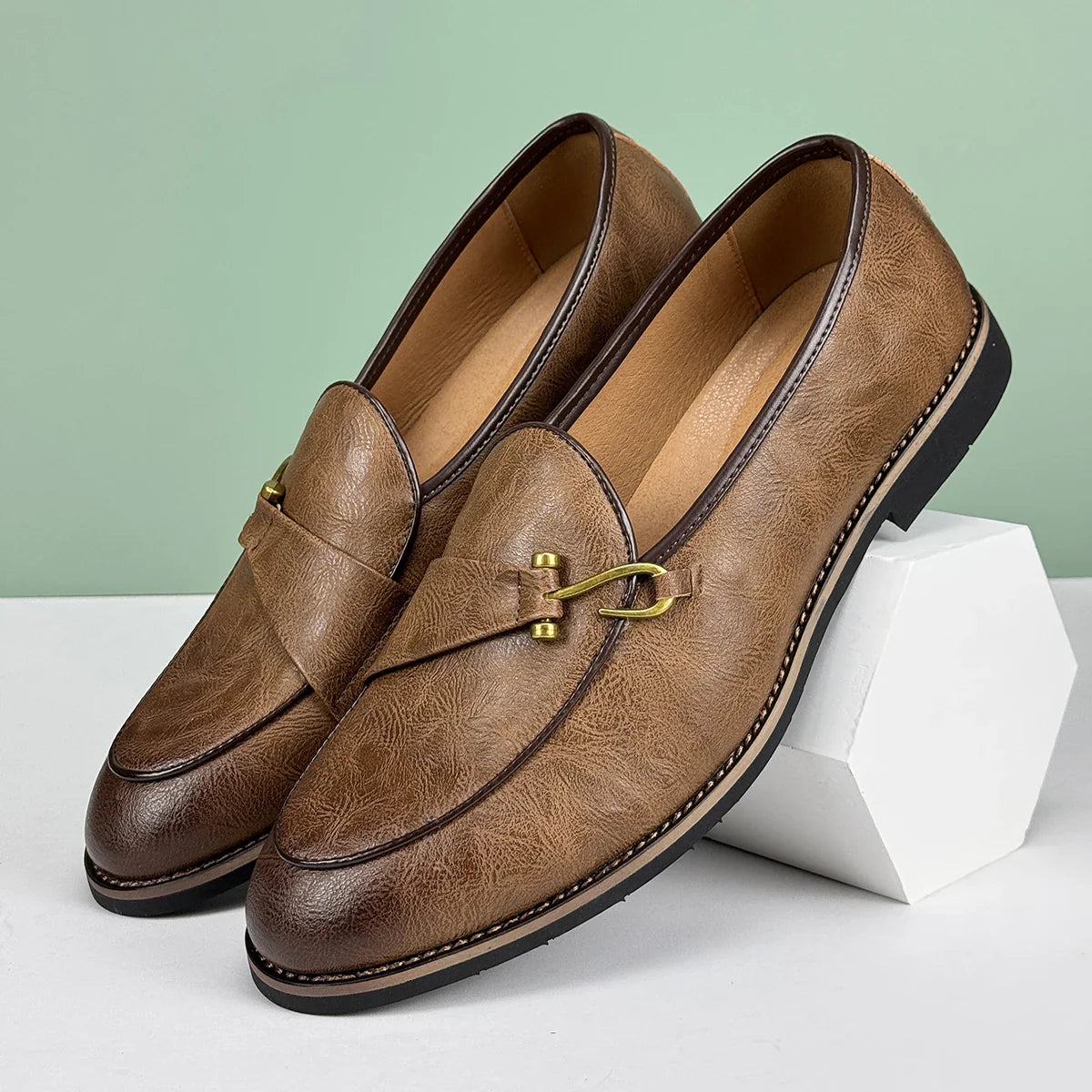 Pelle D'Oro Leather Loafers