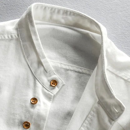 Camicia Hiro in lino-cotone
