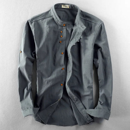 Camicia Hiro in lino-cotone