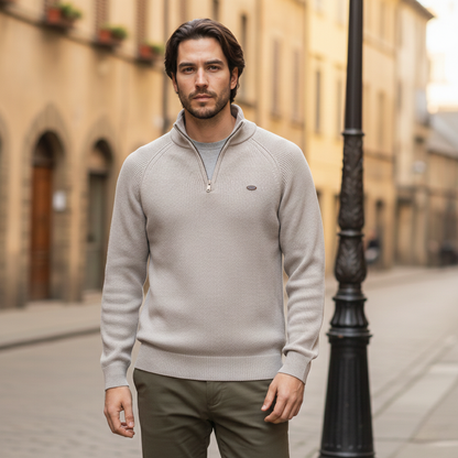 WoolForm™ Half-Zip Knit Sweater