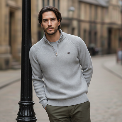 WoolForm™ Half-Zip Knit Sweater
