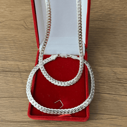 Royal Steel 316L İkili Set – 6mm Kolye + Bileklik